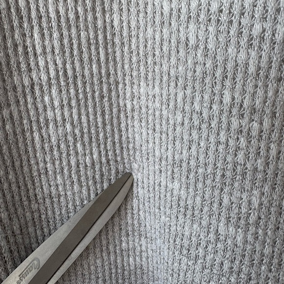 Babaton / Aritzia Taurus Grey Waffle Button Down Shirt | Medium - Picture 8 of 10